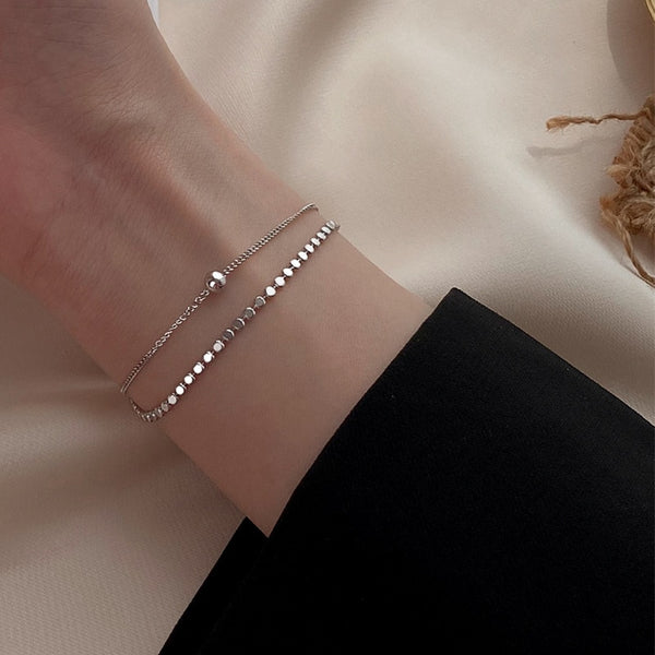 Dainty Bead Honeycomb Bracelet