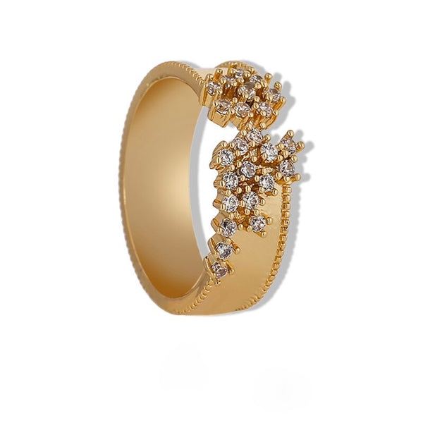 Exquisite Crystal Open Ring