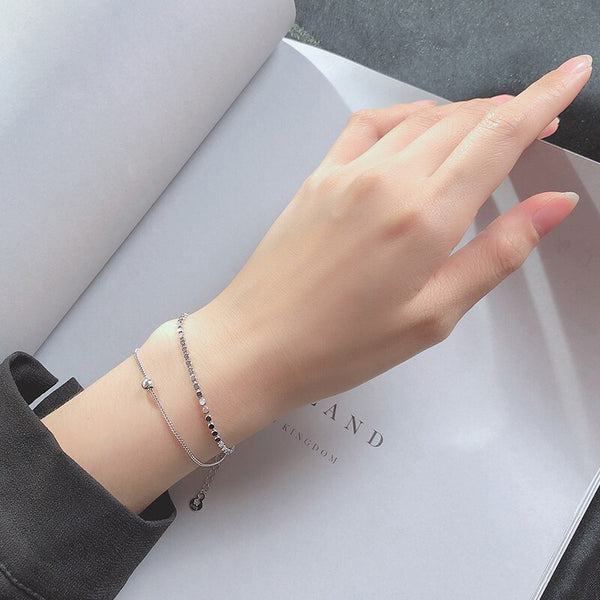 Dainty Bead Honeycomb Bracelet