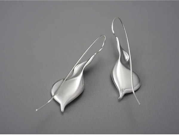 18K Gold Calla Lily Earrings
