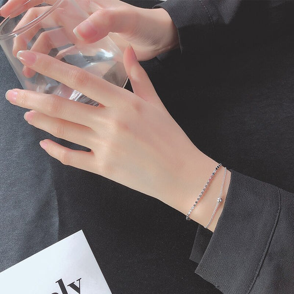 Dainty Bead Honeycomb Bracelet