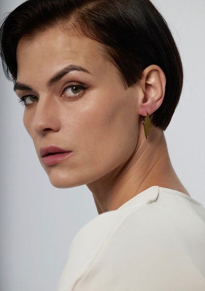 Modern Geometric Harp Earrings