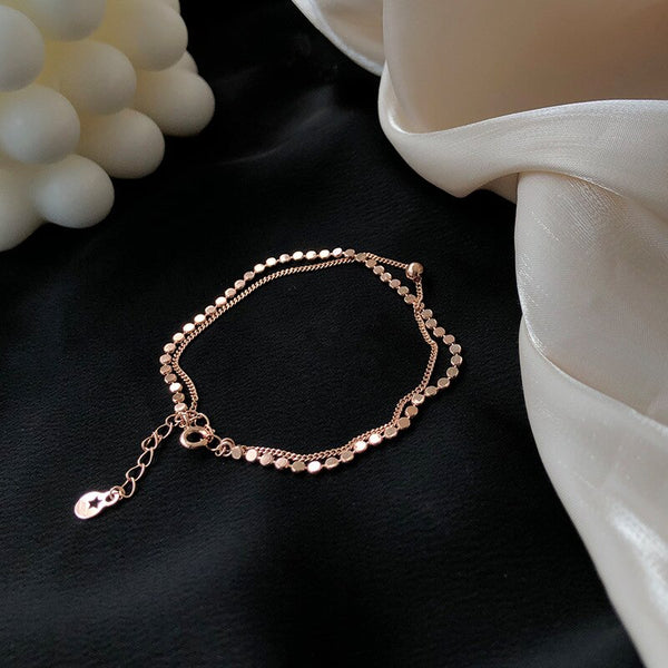 Dainty Bead Honeycomb Bracelet