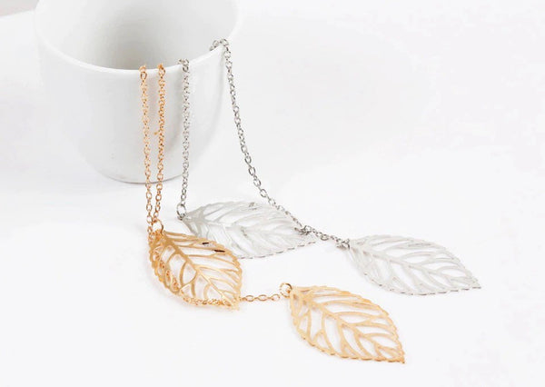 Leaf Lariat Necklace