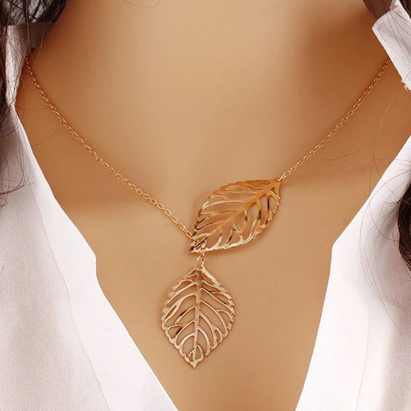 Leaf Lariat Necklace