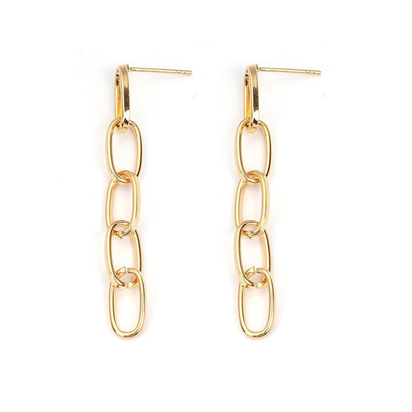 Delicate Link Chain Earrings