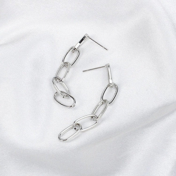 Delicate Link Chain Earrings
