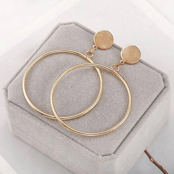 Statement Stud Dangle Hoop Earrings