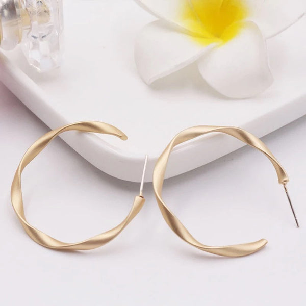 Twisted Hoop Earrings