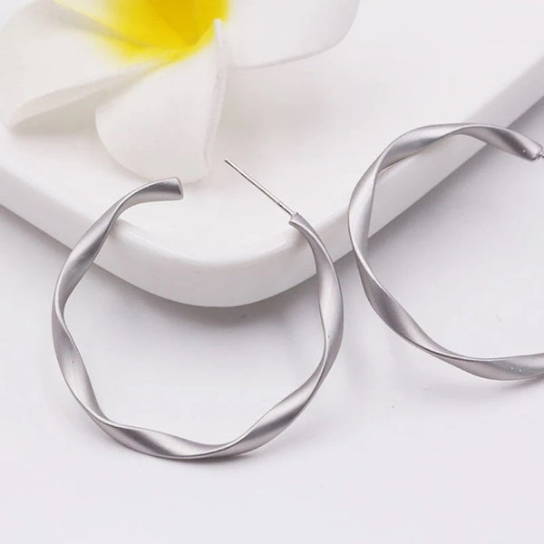 Twisted Hoop Earrings