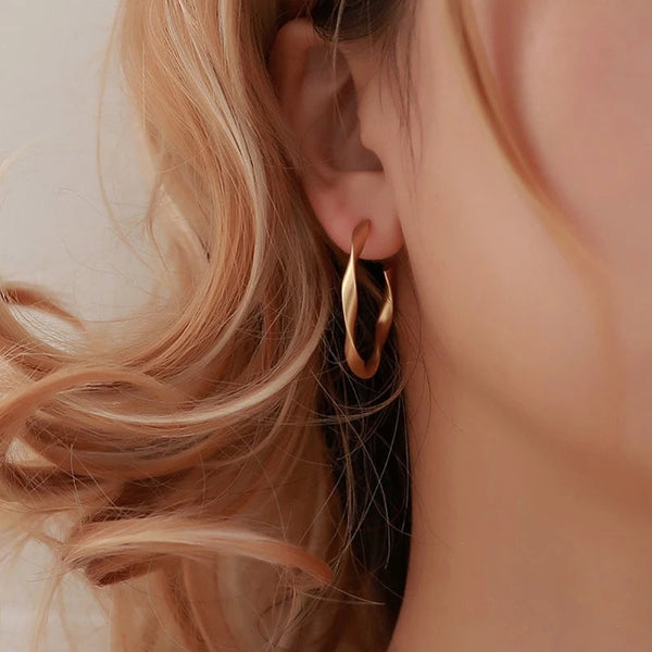 Twisted Hoop Earrings