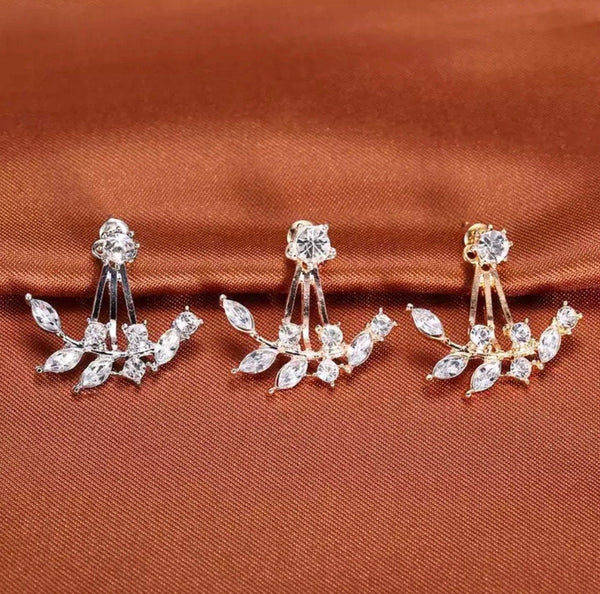 Crystal Ear Jacket Earrings