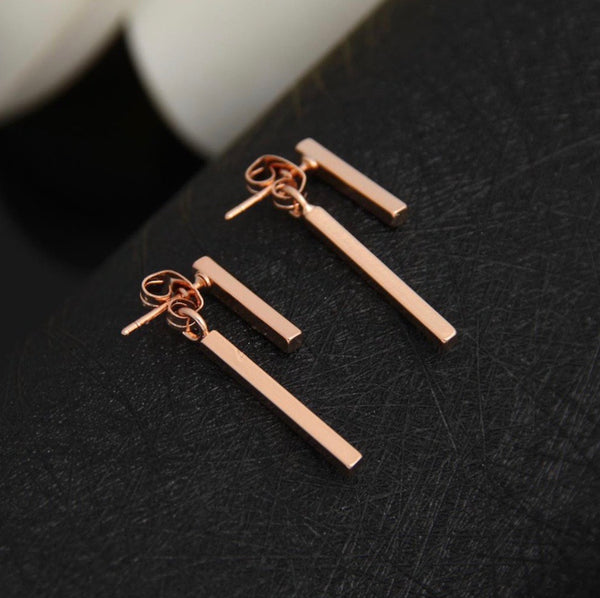 Geometric Bars Ear Jacket Earrings