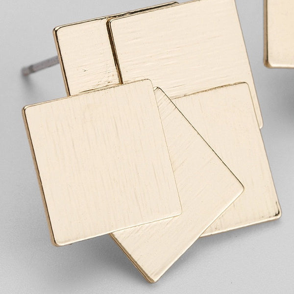 Layered Squares Earrings