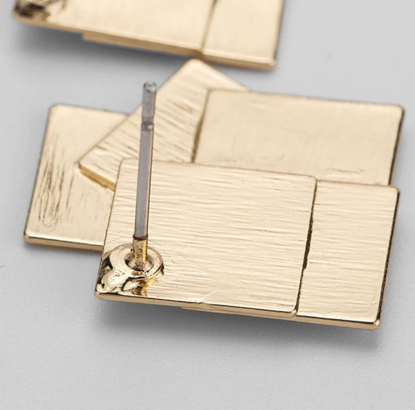 Layered Squares Earrings