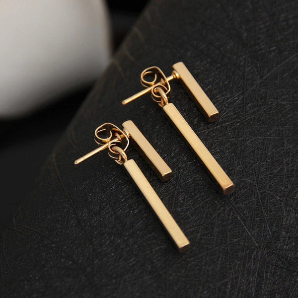 Geometric Bars Ear Jacket Earrings