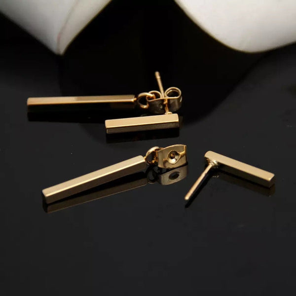 Geometric Bars Ear Jacket Earrings