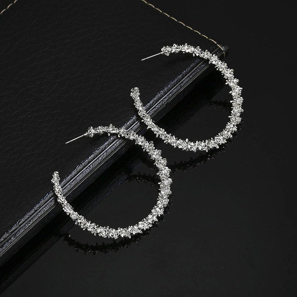 Textured Hoop Earrings