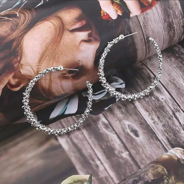 Textured Hoop Earrings