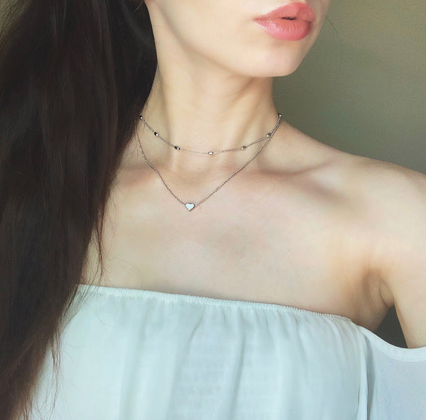 Satellite Heart Necklace