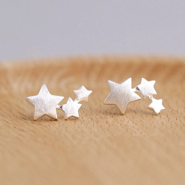 Small Ear Crawler Star Earrings