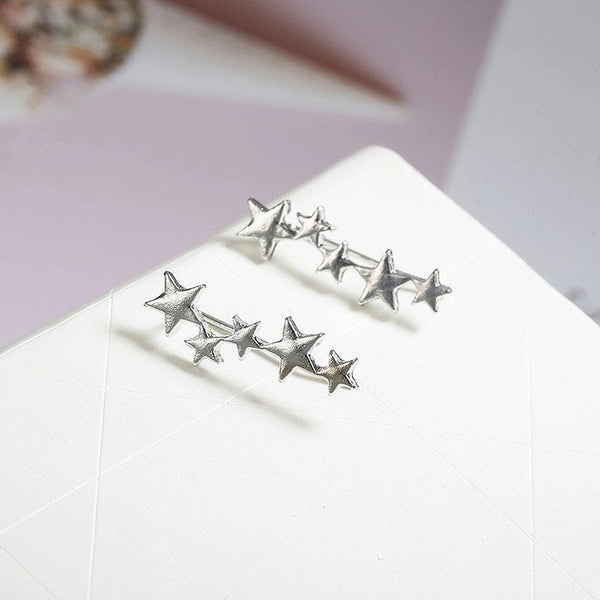 Star Ear Climber Crawler Earrings