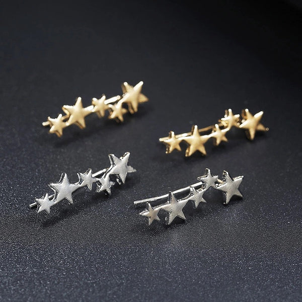 Star Ear Climber Crawler Earrings