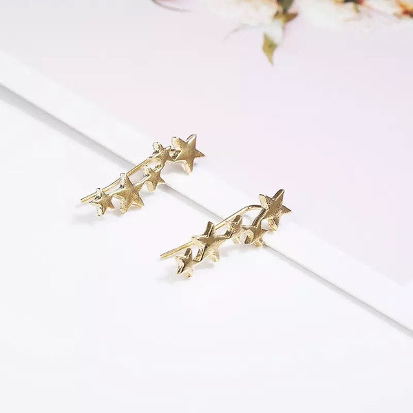 Star Ear Climber Crawler Earrings