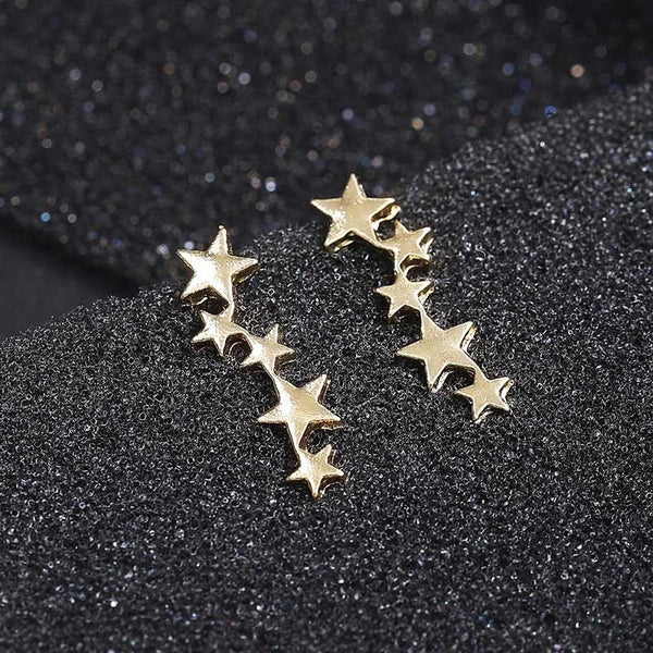 Star Ear Climber Crawler Earrings