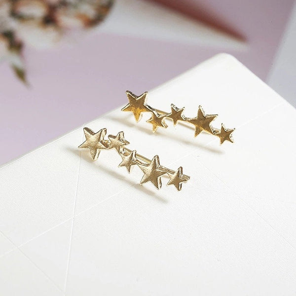 Star Ear Climber Crawler Earrings