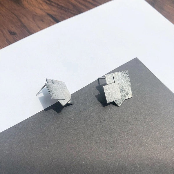 Layered Squares Earrings