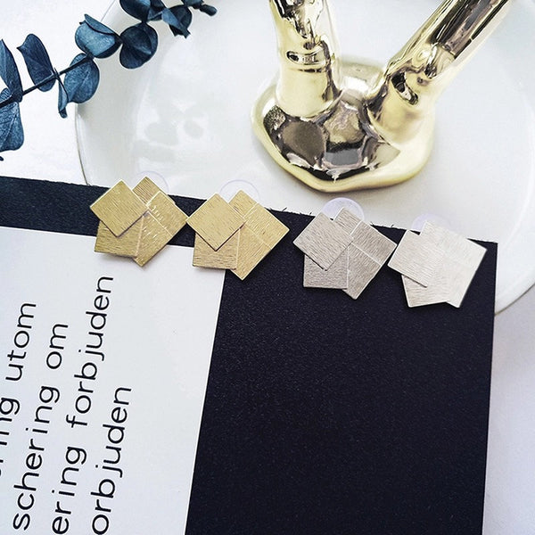 Layered Squares Earrings