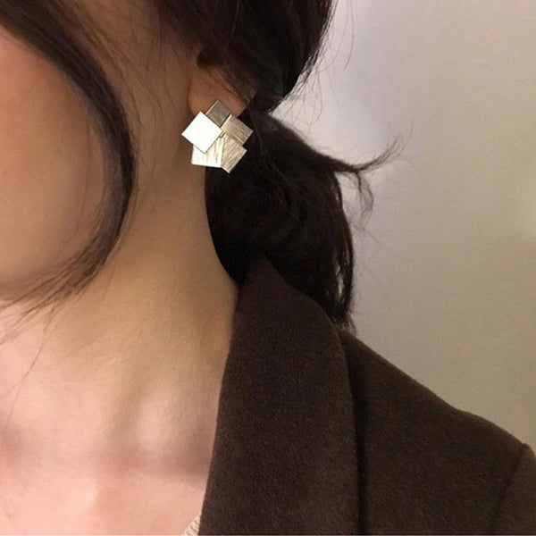 Layered Squares Earrings