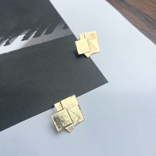 Layered Squares Earrings