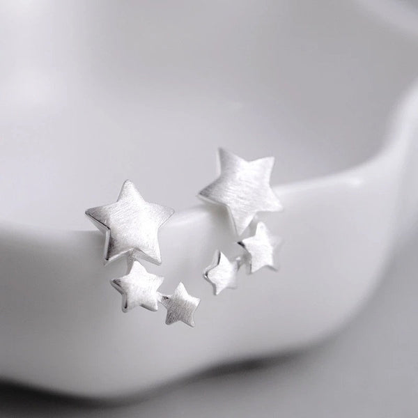 Small Ear Crawler Star Earrings