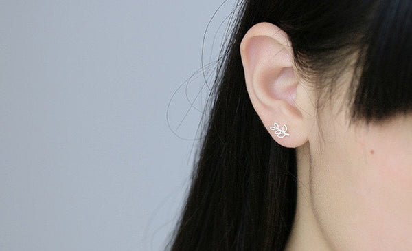Bird and Leaf Mismatched Earrings