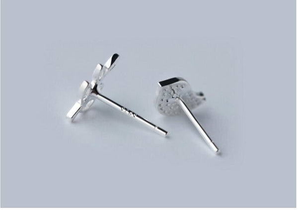 Bird and Leaf Mismatched Earrings