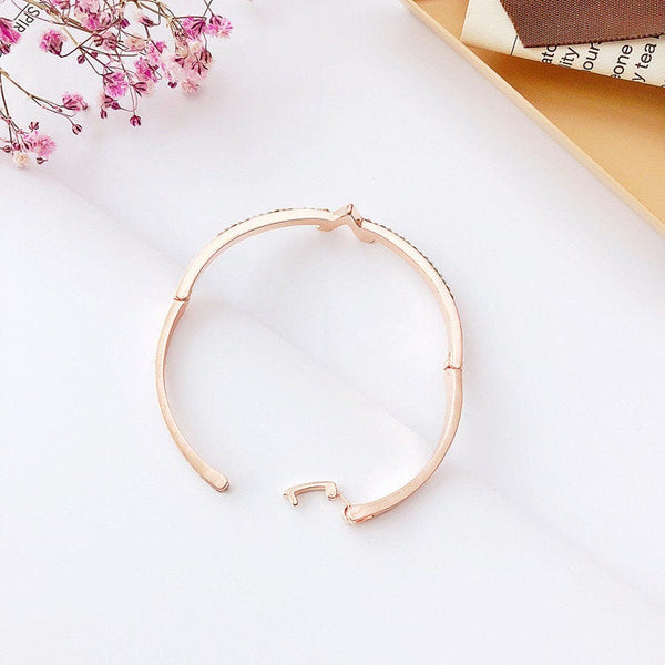 Crystal V Bangle Bracelet