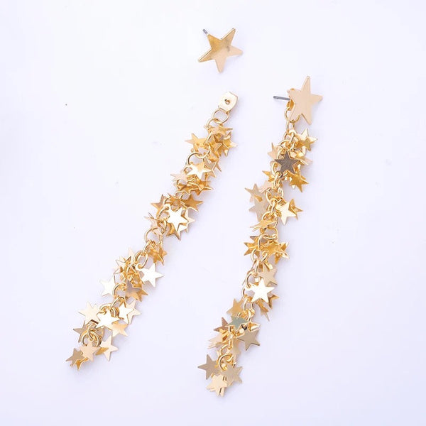 Millions of Stars Dangle Ear Jacket Earrings