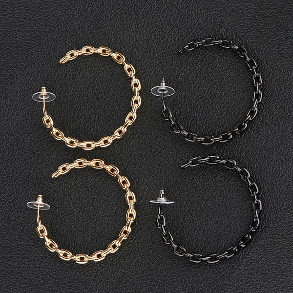 Chain Hoop Earrings
