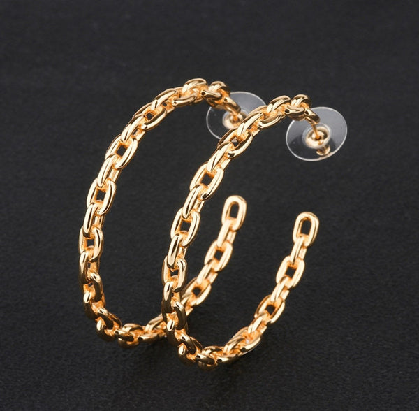 Chain Hoop Earrings