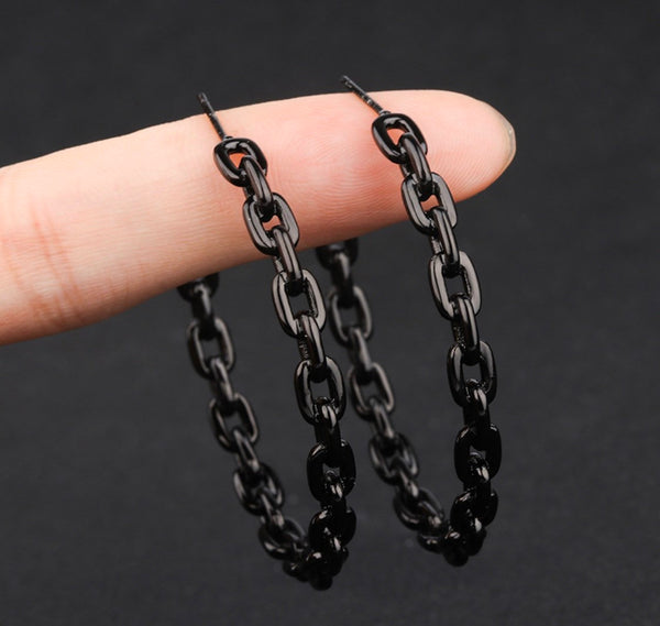 Chain Hoop Earrings