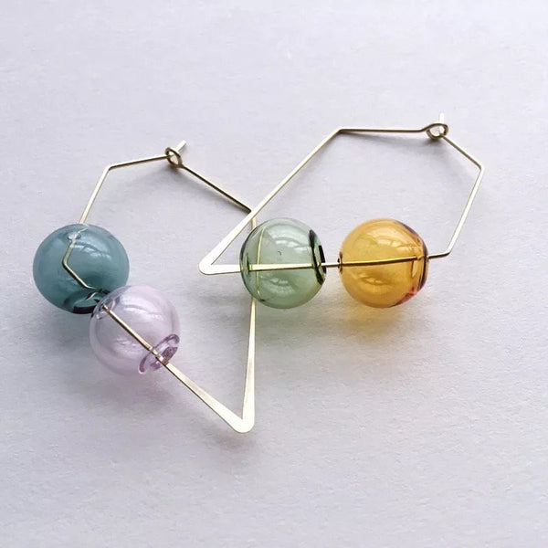 Bubble Geometric Earrings