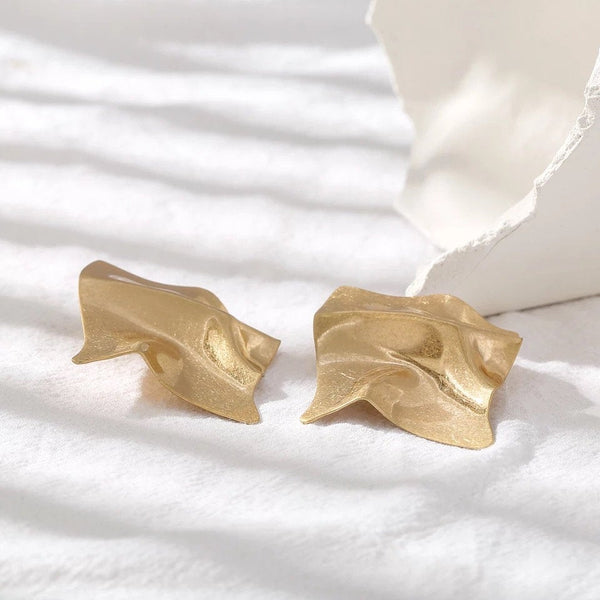 Square Asymmetric Bold Earrings