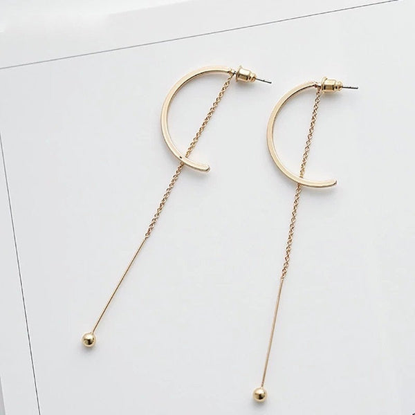 Vintage Circle and Bar Earrings