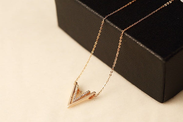 Crystal V Necklace