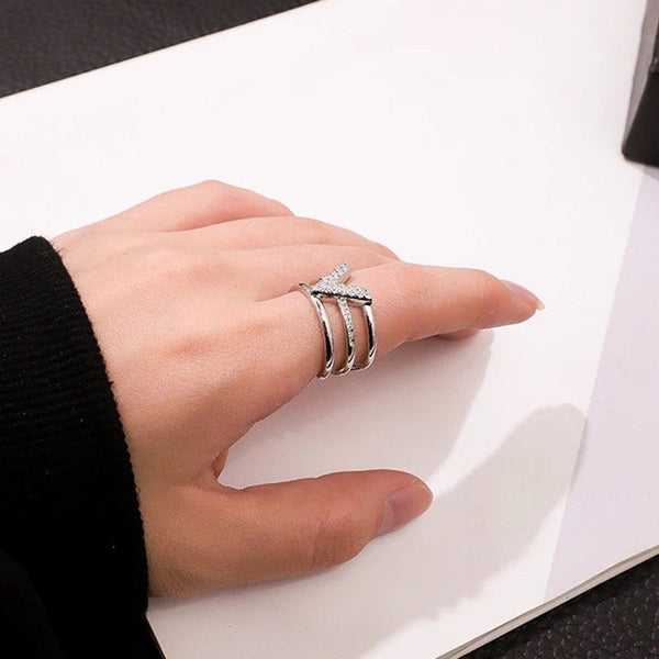 Crystal V Ring