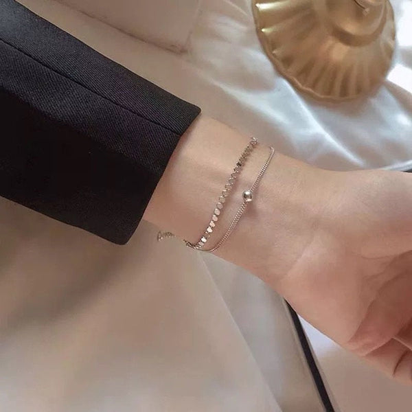 Dainty Bead Honeycomb Bracelet