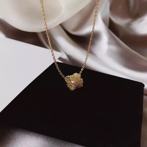 Crystal Ring Pendant Necklace