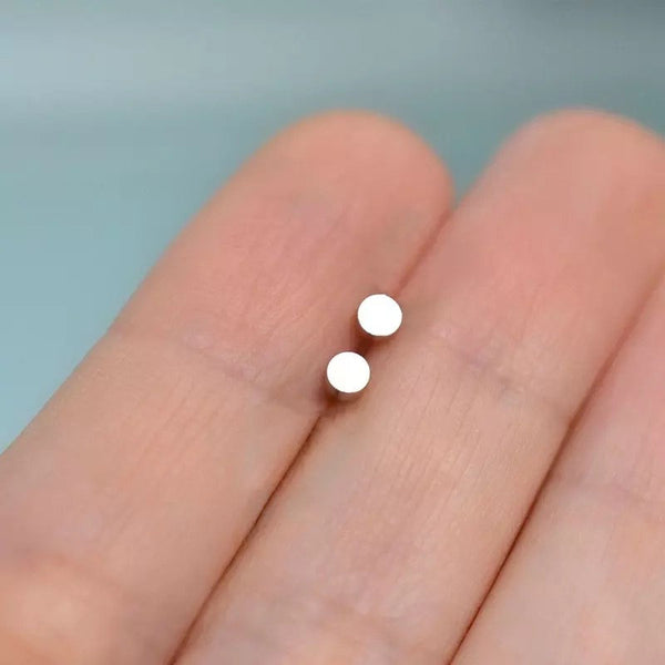 Silver Tiny Stud Earrings